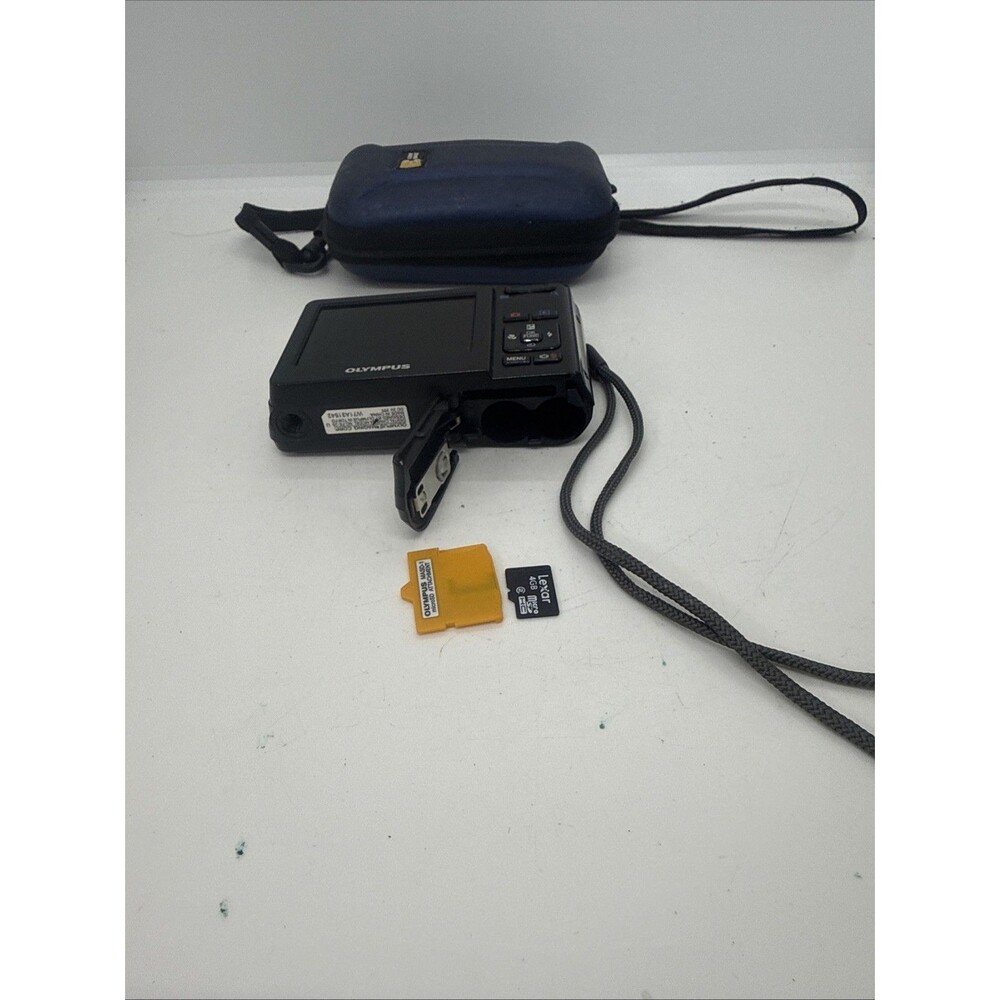 Olympus FE-25 10MP Digital Camera Black with Olympus 4GB Memory Card &Case Works - Picture 8 of 9